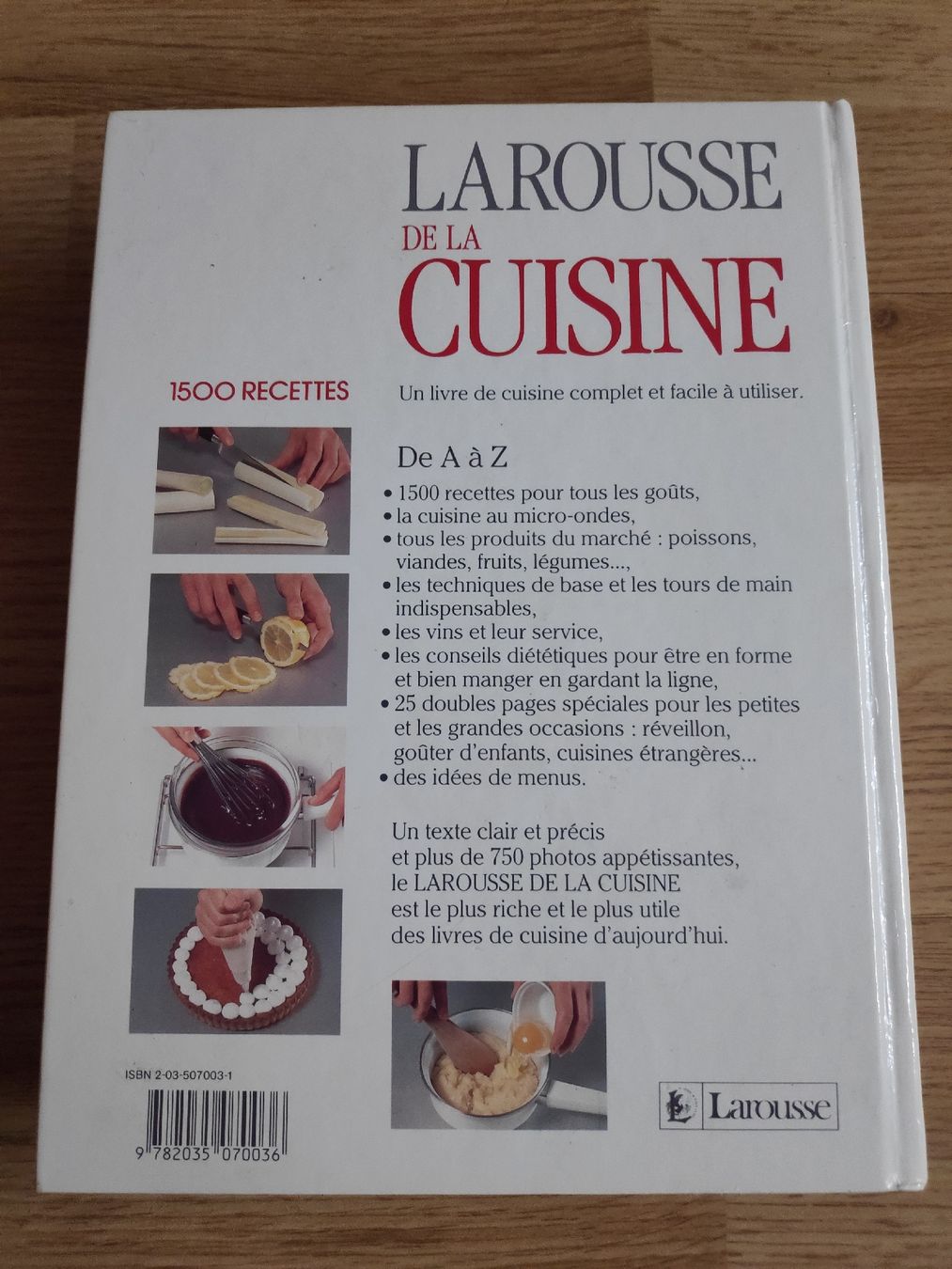Libri: Larousse de la Cuisine - 1500 recettes – Usato da Couvet venduto da fat_kyl7 1