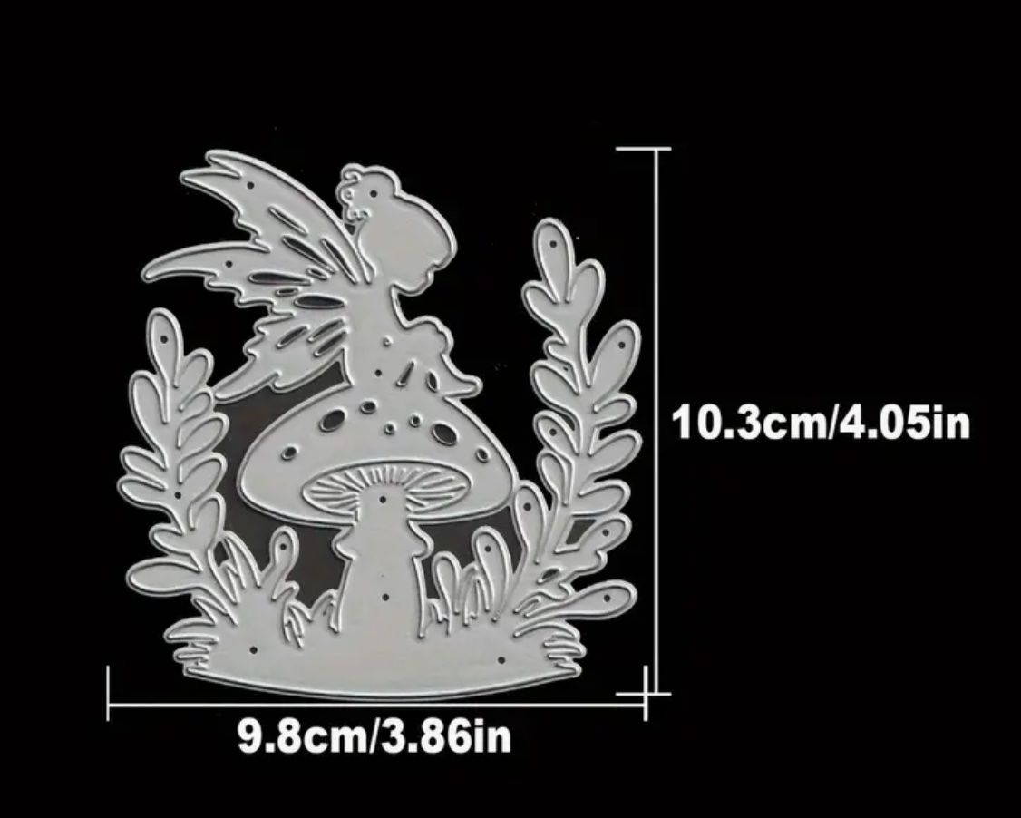 Sciablone: Elfe auf Pilz   - Stanzschablonen – Nuovo e nell'imballaggio originale da Frenkendorf venduto da jazzplatten 1