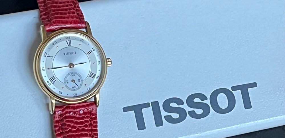 Tissot Damenuhr rot (Quartz, defekt, Swiss Made) (Defekt) in