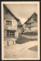 Thayngen, Dorfpartie mit alten Fachwerkh