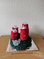 Amigurumi Adventskranz mit LED lämpchen gehäkelt