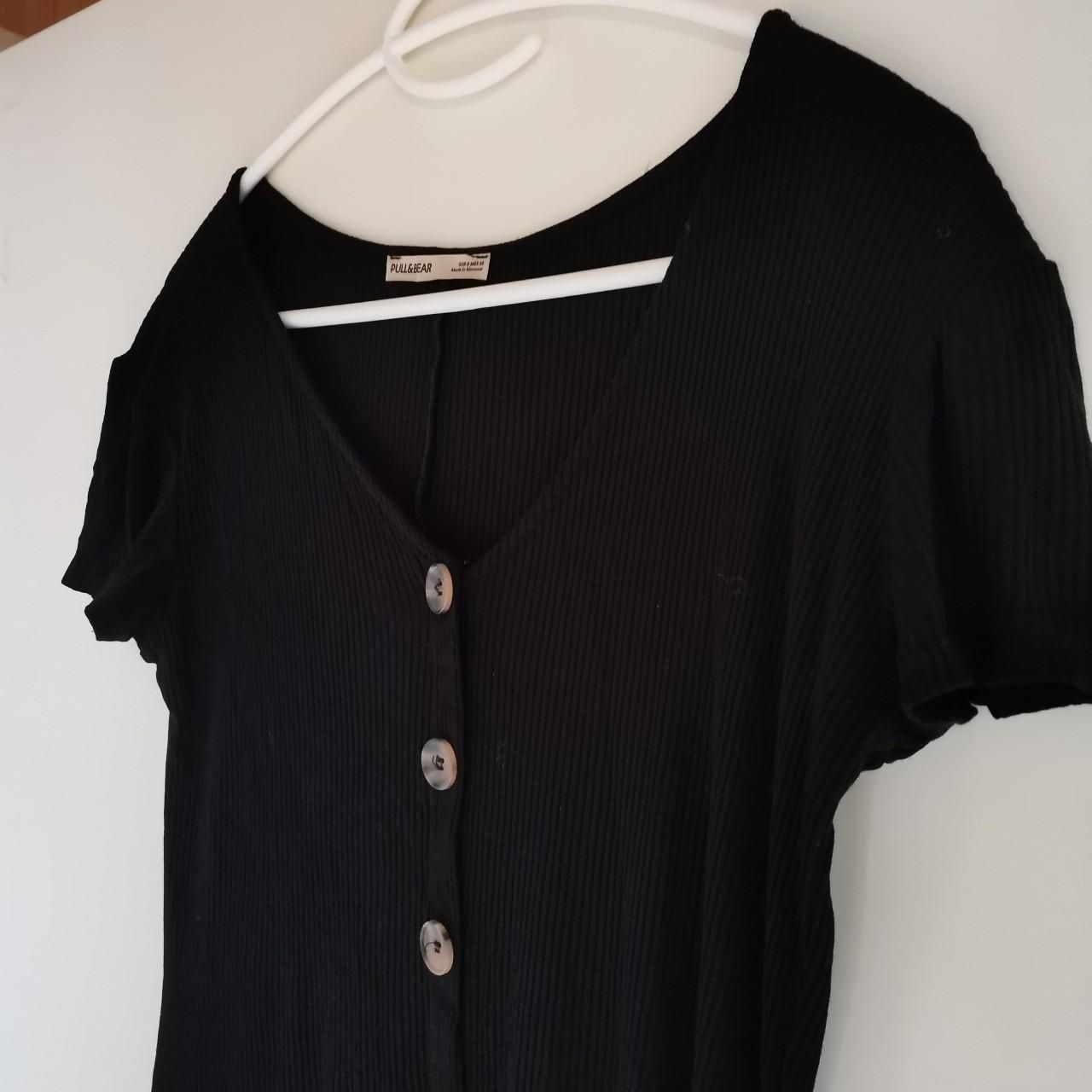 Pull&Bear Vestiti: Marine Blau geripptes Sommerkleid mit Knöpfen Pull&Bear – Nuovo (secondo la descrizione) da Ringgenberg BE venduto da Vinyl.Love 1