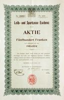 Leih- & Sparkasse Eschenz, Eschenz - 1907