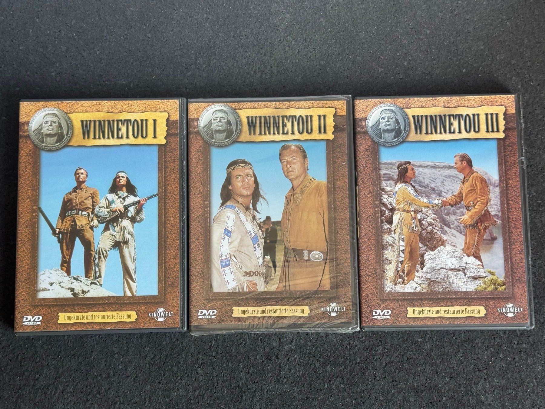 Tutti i DVDs: WINNETOU I + II + III DVD's DE – Usato da Fribourg venduto da tschjoly