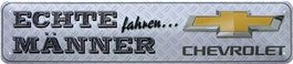 Blechschild-ECHTE MÄNNER FAHREN CHEVROLET