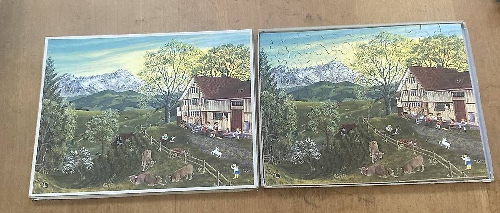 Puzzle: Puzzle mit Appenzeller Motiv "Landschaft" – Usato da Riehen venduto da Albi2010