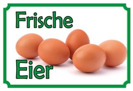Blechschild-FRISCHE EIER