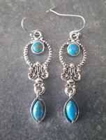 Boucles d'oreilles vintage en turquoise