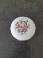 Dose Porzellan Blumenmuster Goldrand Limoges