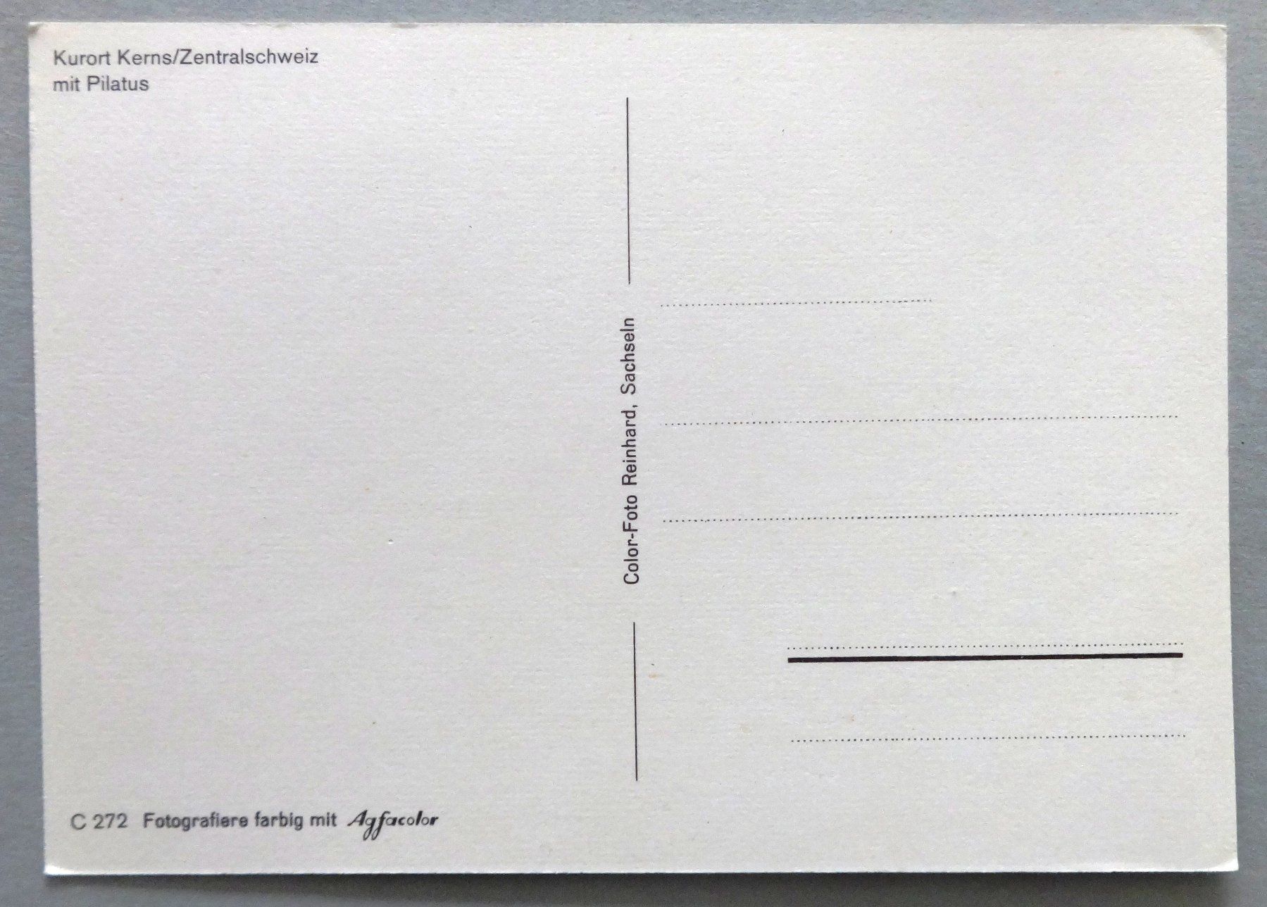 Cartoline postali: Kurort Kerns mit Pilatus – Usato da Fétigny venduto da Billy2miny 1