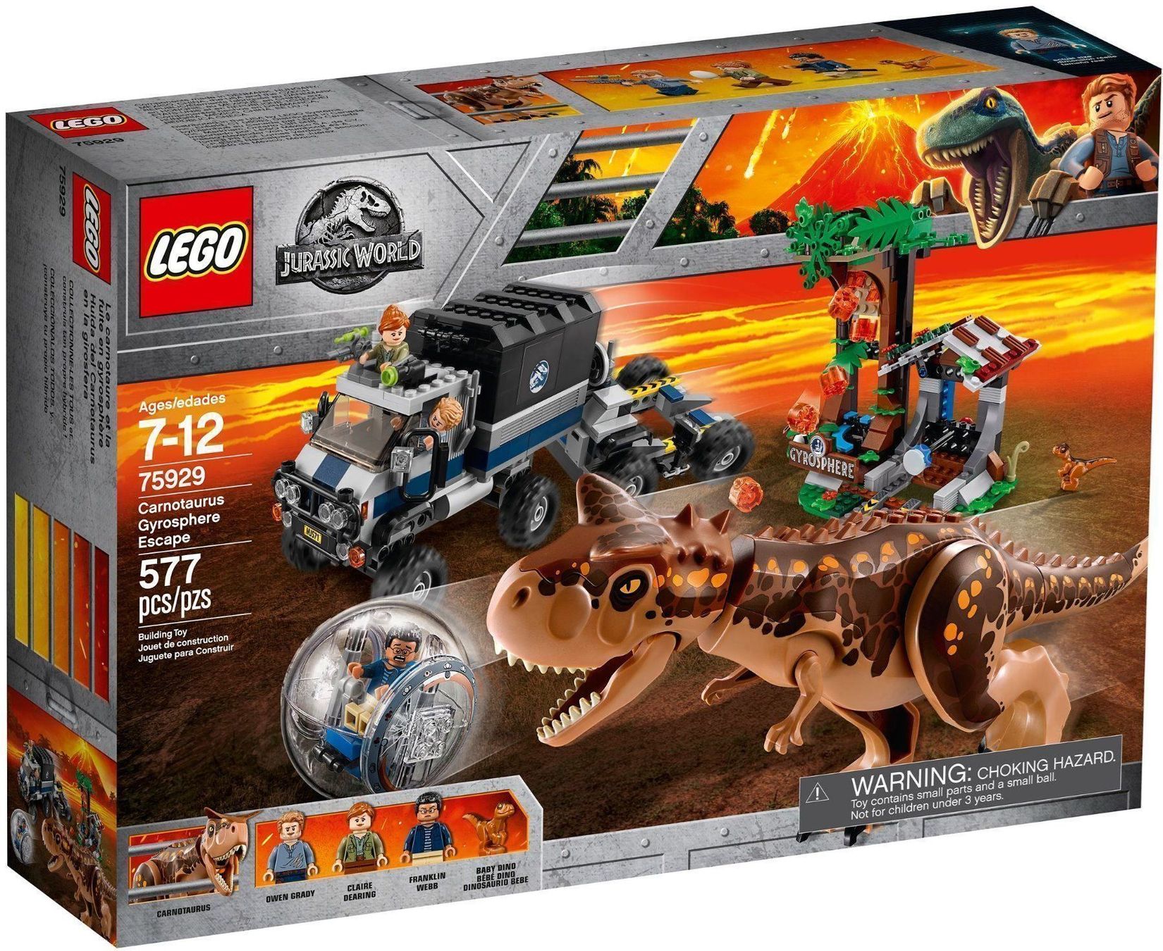 Lego Kit di costruzioni: Lego 75929 Jurassic World - Carnotaurus – Nuovo e nell'imballaggio originale da Basel venduto da zekzek