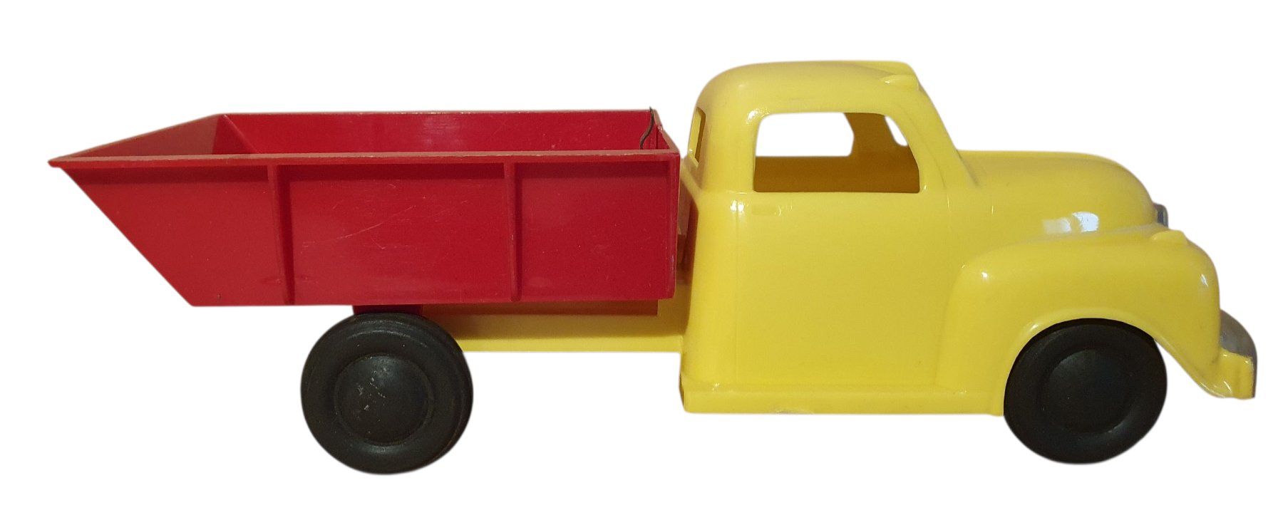 Giocattoli: alter Kunststoff Lastwagen mit Kippmulde – Usato da Flawil venduto da JaguarXJSHE 3