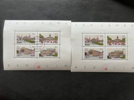 BRD 2 Kleinbogen 750 J. Berlin ** und gest. 1987   (4557)