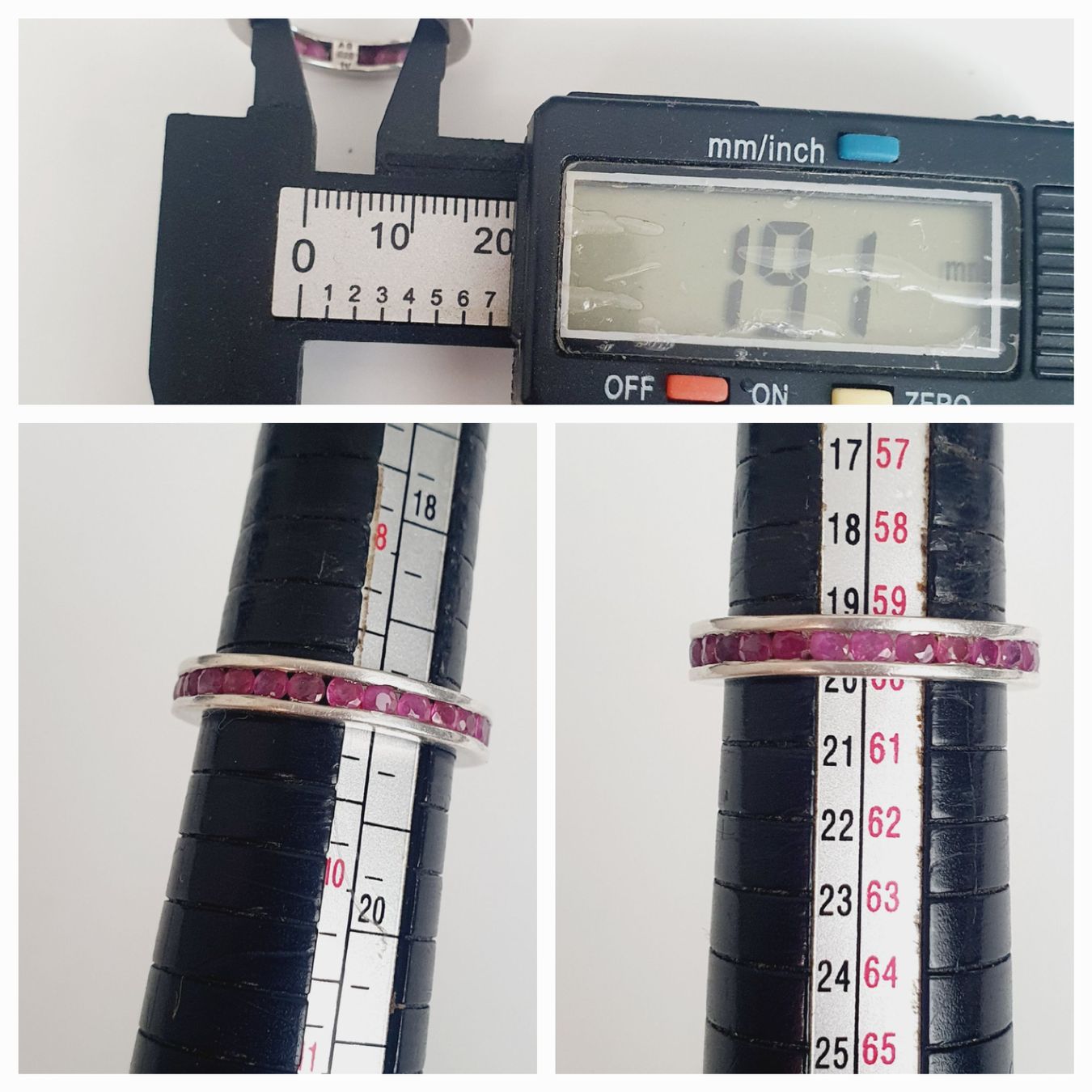 Ringe: Rubin-Eternity-925 Silber -Ring Memory-Ring gr. 19,1mm – Gebraucht aus Kreuzlingen von Wunderkiste123 1
