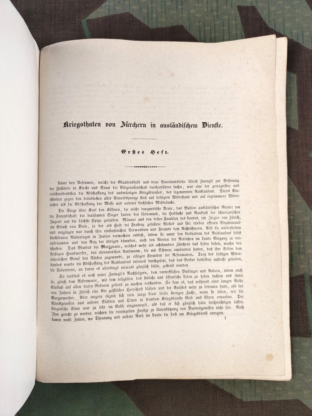 Armée suisse Uniformes: Neujahrsblatt der Feuerwerker-Gesellschaft Nr. 65, 1870 – D'occasion à Bauma par SwissMilitaria 2