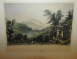 Stich alter Stich  - Canton Unterwalden 1836 - Mount Pilatus