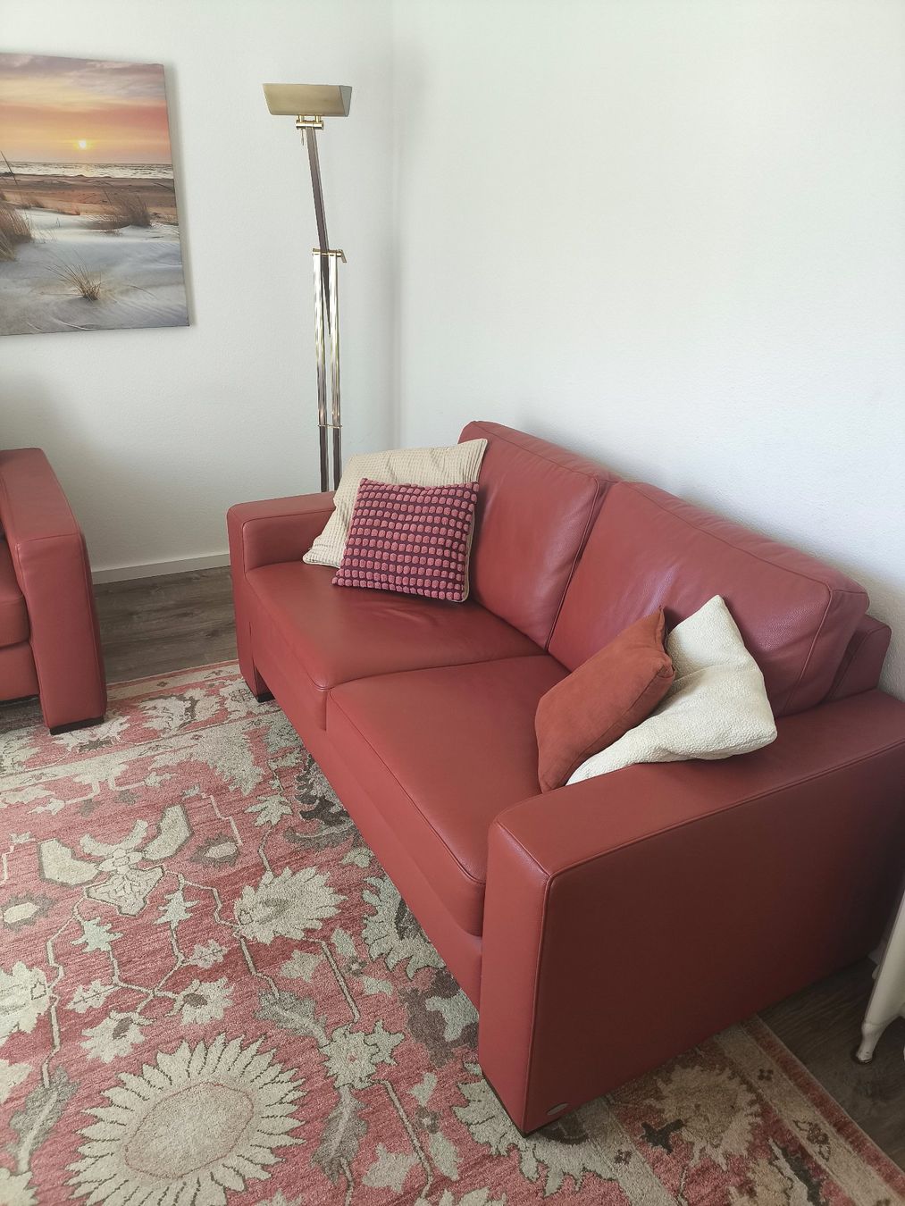 Sofas: Gepade Ledersofa inkl. Sessel – D'occasion à Rapperswil SG par sca_y5dr 2