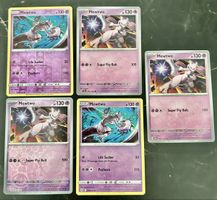 Carte Pokémon Mewtwo 5 pezzi lotto anche HOLO !