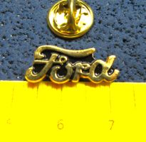 FORD AUTO LOGO SCHMUCK-PIN GOLIG GEPRÄGT KLEIN-FEIN-EDEL