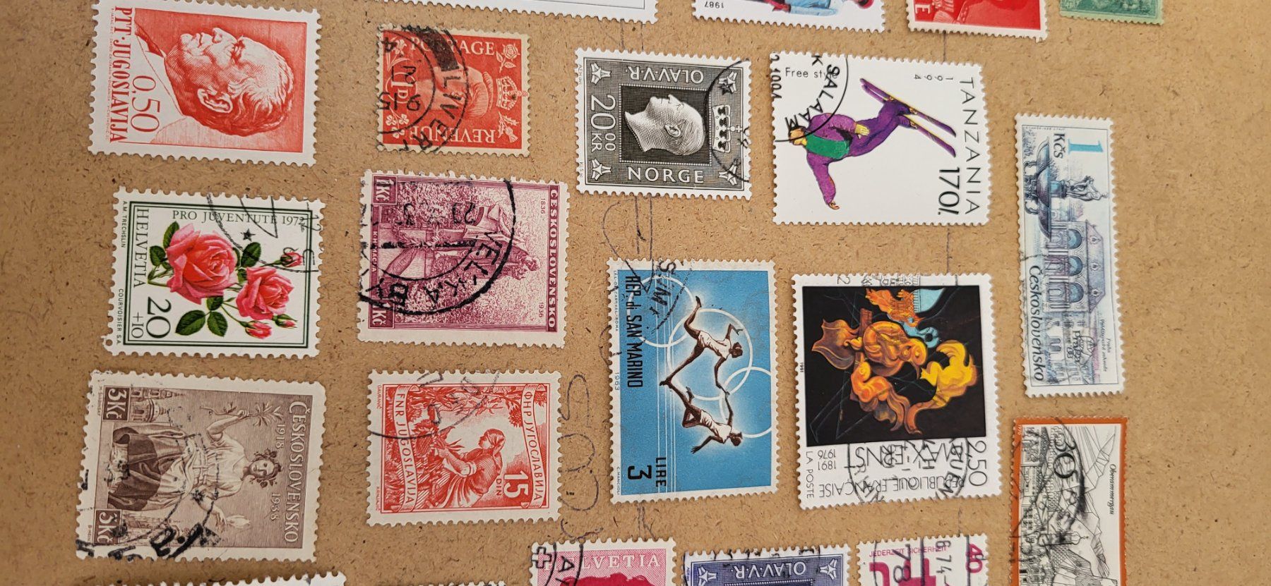 Tutti i francobolli: 50 verschiedene briefmarken ganze welt – Usato da St Gallen venduto da Stampsalshobby 1