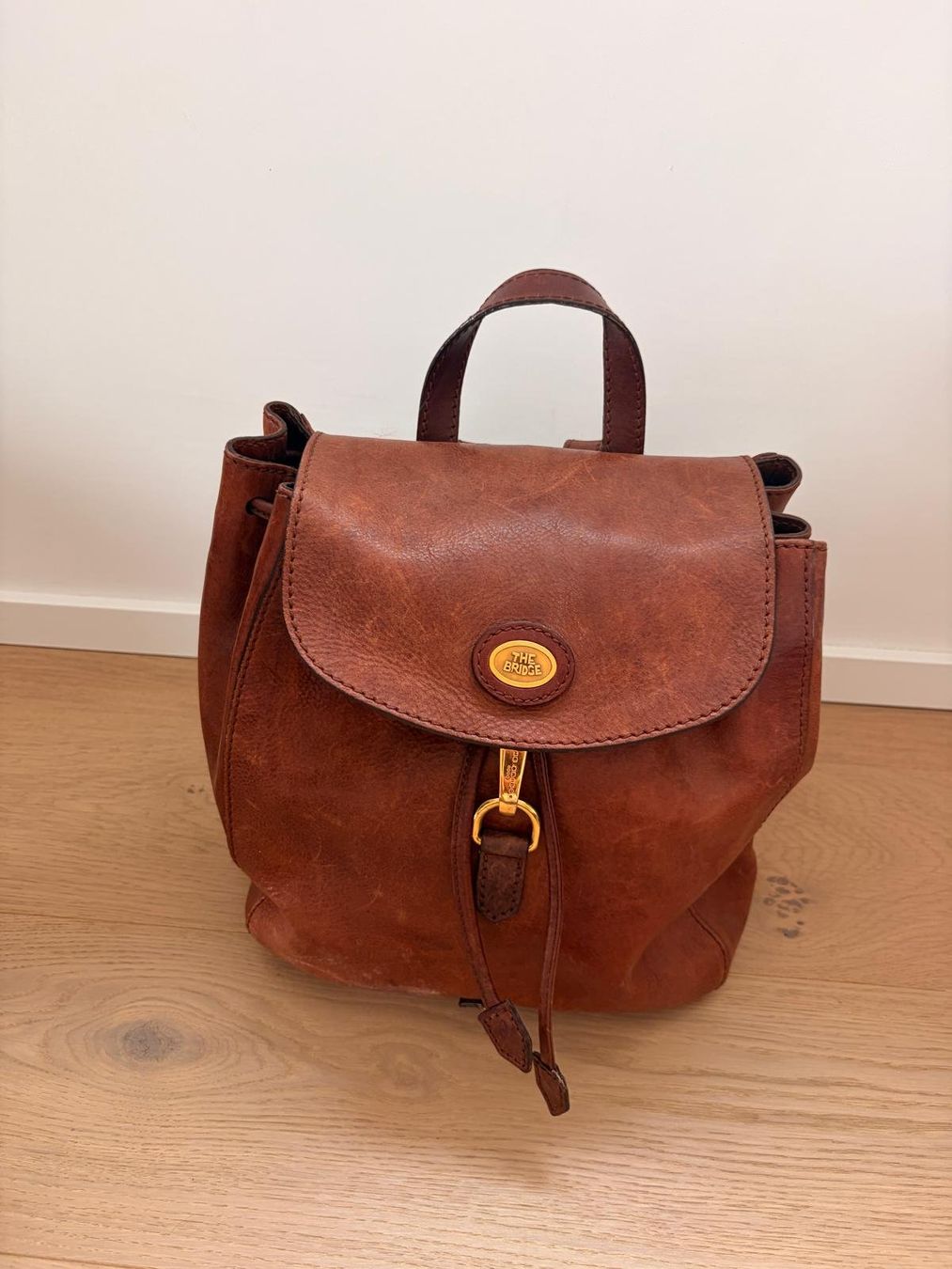 The Bridge Zaini: Original Vitage Leder Tagesrucksack "The Bridge" – Usato da Ottenbach venduto da Christiant