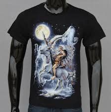 T-Shirt wolf mit Mond- NEU