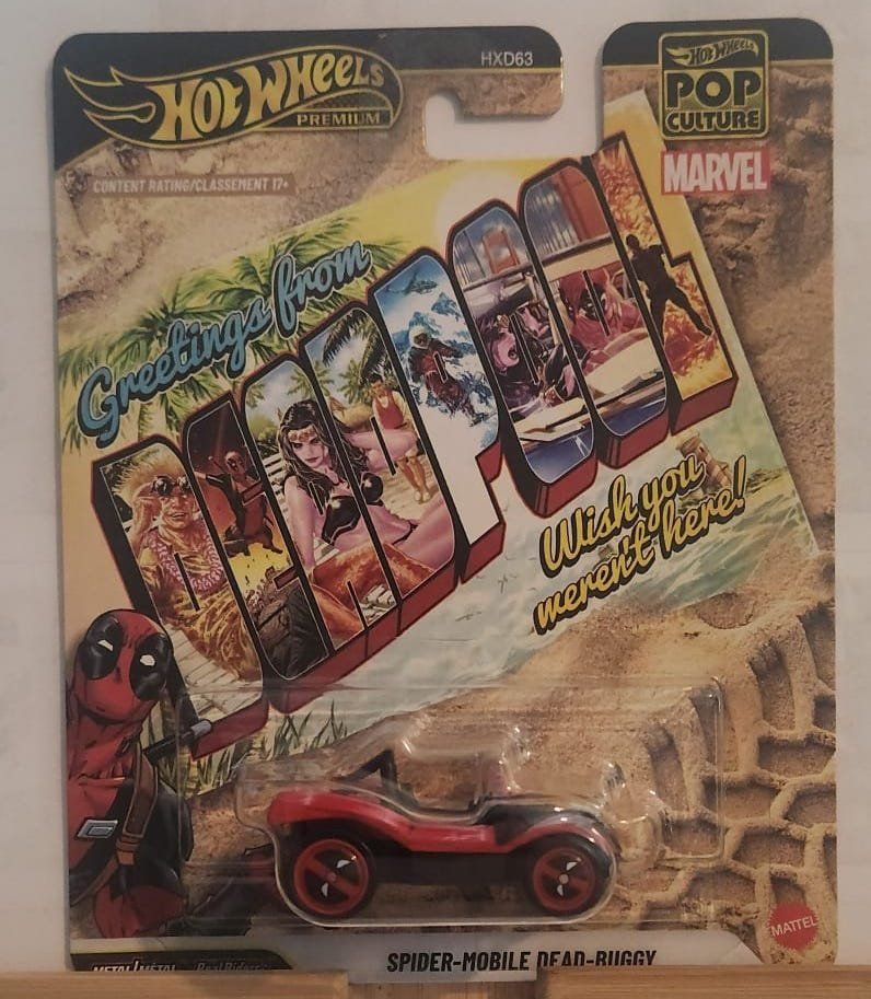 Hot Wheels Modellini d'auto: HOT WHEELS REAL RIDERS DEADPOOL SPIDER-MOBILE DEAD-BUGGY – Nuovo e nell'imballaggio originale da BULLE venduto da 2FINGERSCH