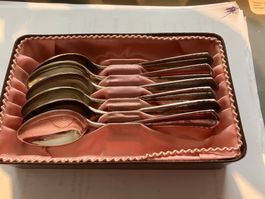 Bruckmann, 6 Kaffeelöffel, Silber, mit Originalverpackung