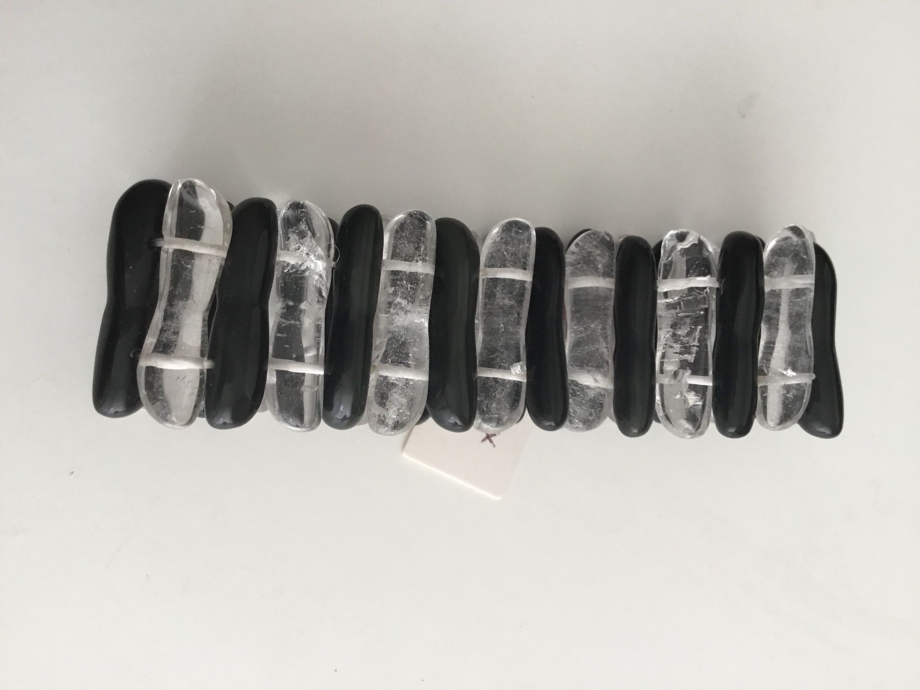 Onyx Bracciali & Braccialetti: Armband elastisch Onyx und Bergkristall – Nuovo (secondo la descrizione) da Doppleschwand venduto da Fortuna5859 2