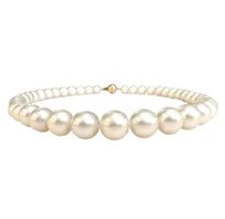 Südseeperlenkette 8.8-12mm inkl. Gelbgold-Schliesse, 8.900,-