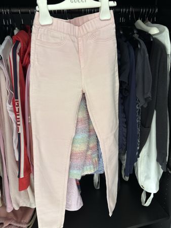 Mädchen Jeans rosa H&M elastisch Grösse 140 guter Zustand