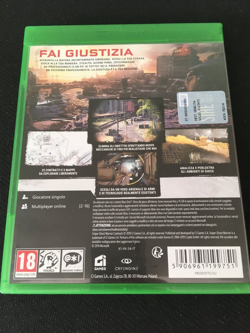 Microsoft Giochi: Sniper Contracts für Xbox One – Usato da St.Gallen venduto da sjosjo 1