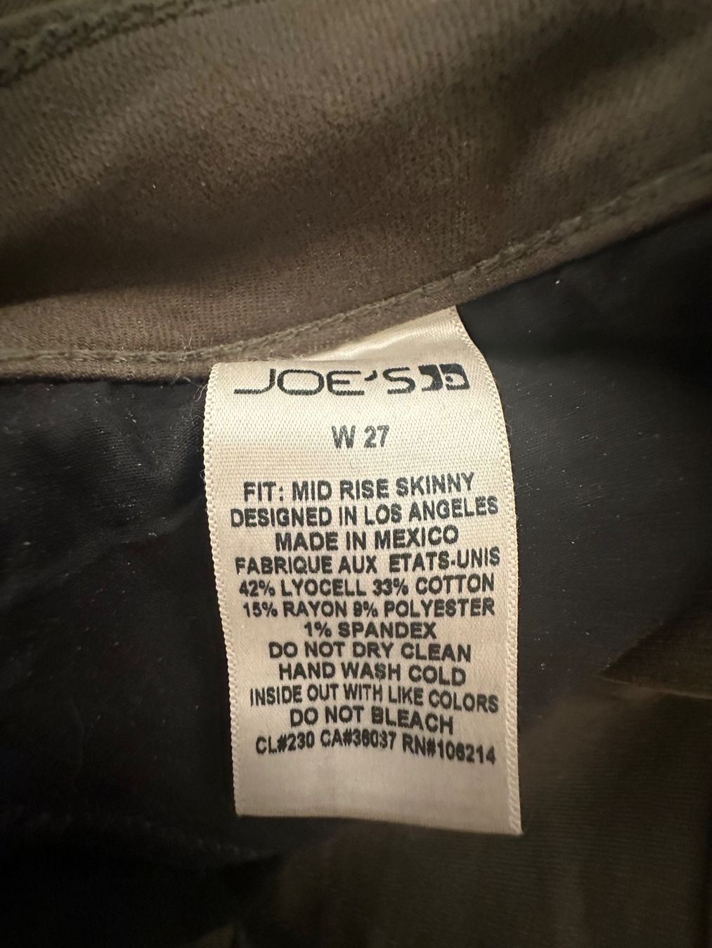 Hosen: Joe’s Jeans Hose Olive – Gebraucht aus Thalwil von ViviFu 3