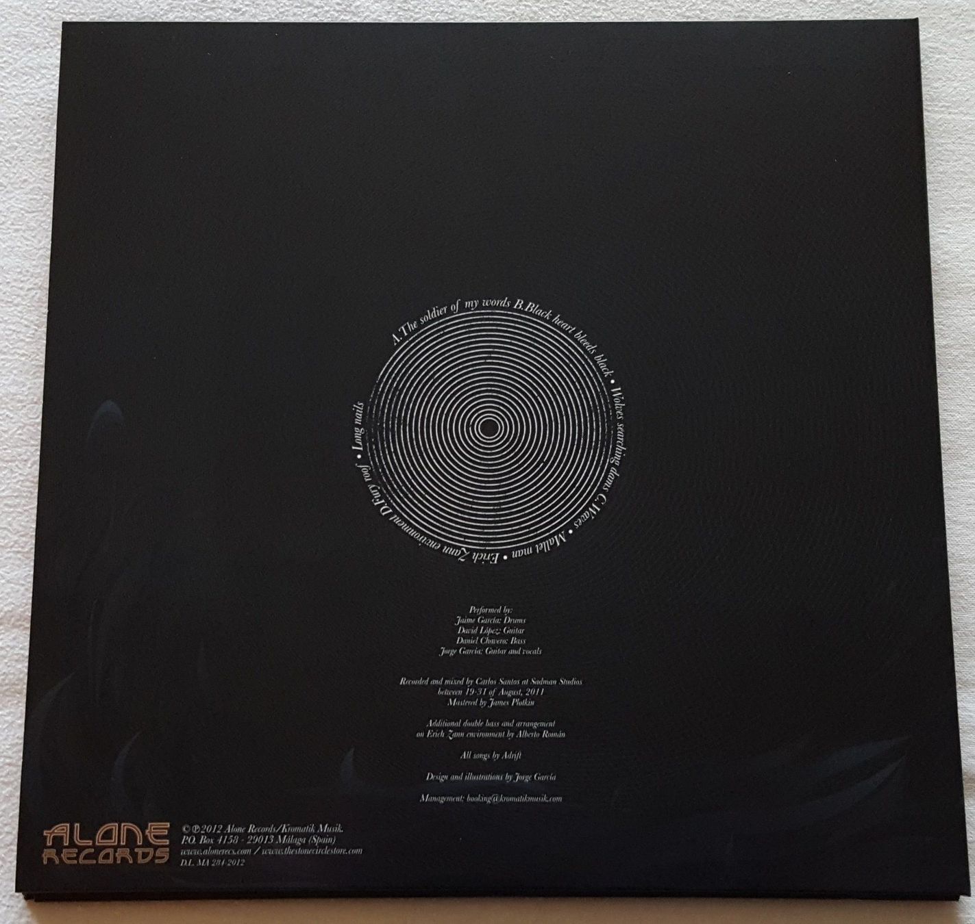 Dischi in vinile: Adrift - Black Heart Bleeds Black - 2012 - First Press Spain – Nuovo (secondo la descrizione) da Uster venduto da Zardodel 1