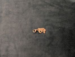 Goldener Charm Anhänger Buchstabe J für Kette, Neu ungetrage