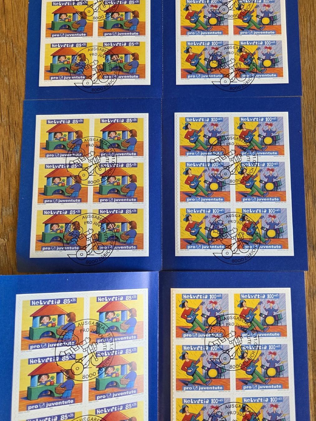Alle Briefmarken: 3x Pro Juventute Markenheftchen 2003 Kinderrechte – Gebraucht aus Stans von Ducati16 1