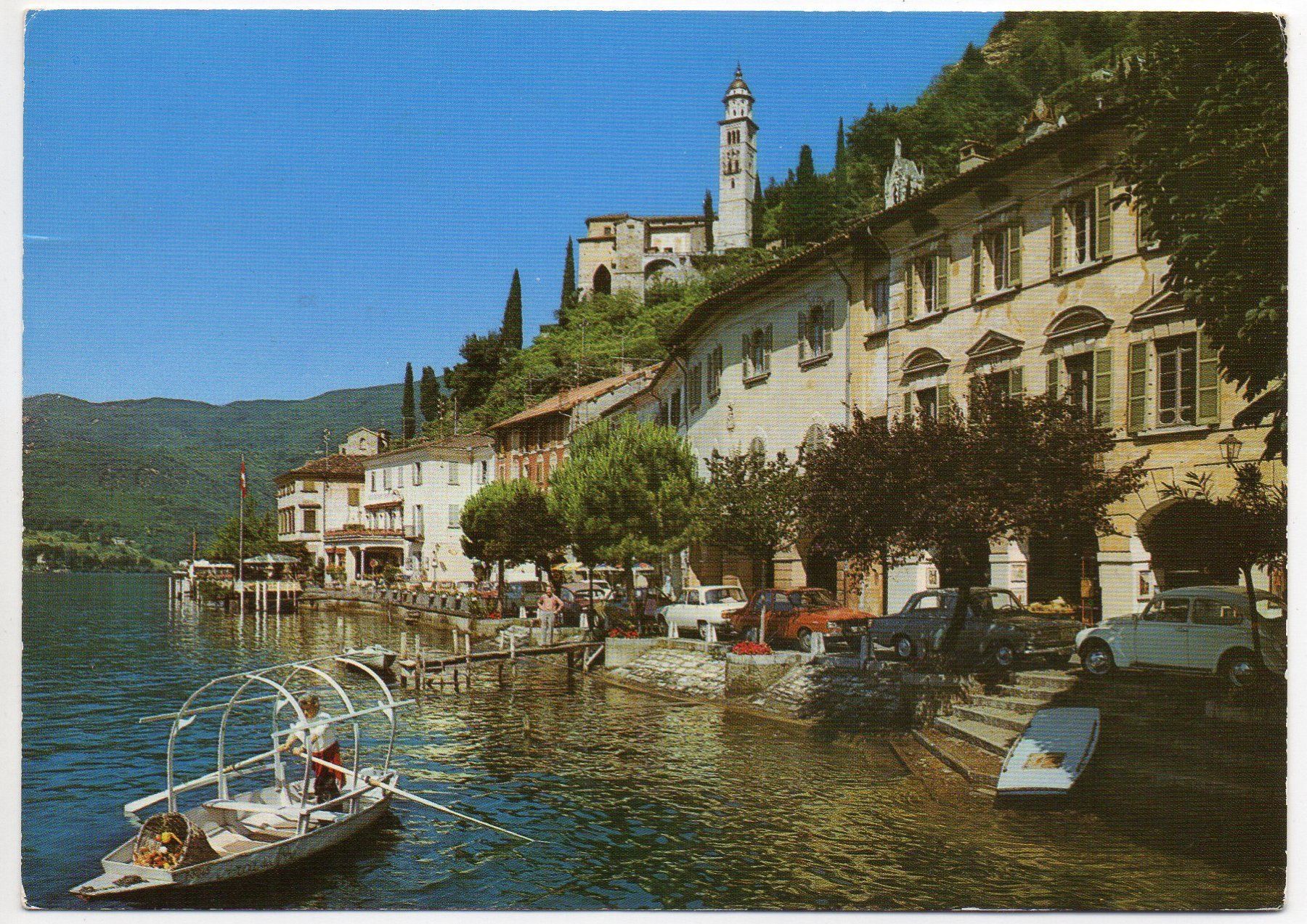 Cartes postales: MORCOTE Lago di Lugano - Auto - Boot – D'occasion à Jona par philajona