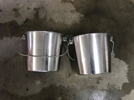 Chromstahl Fasskessel inox Behälter 15 l