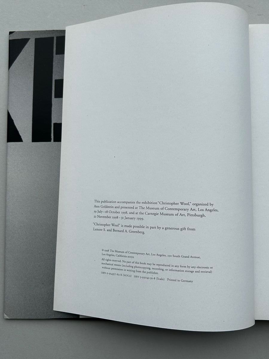 Libri: Christopher Wool: MAKE ME, Art Book – Usato da Zürich venduto da Coffeetable88 4