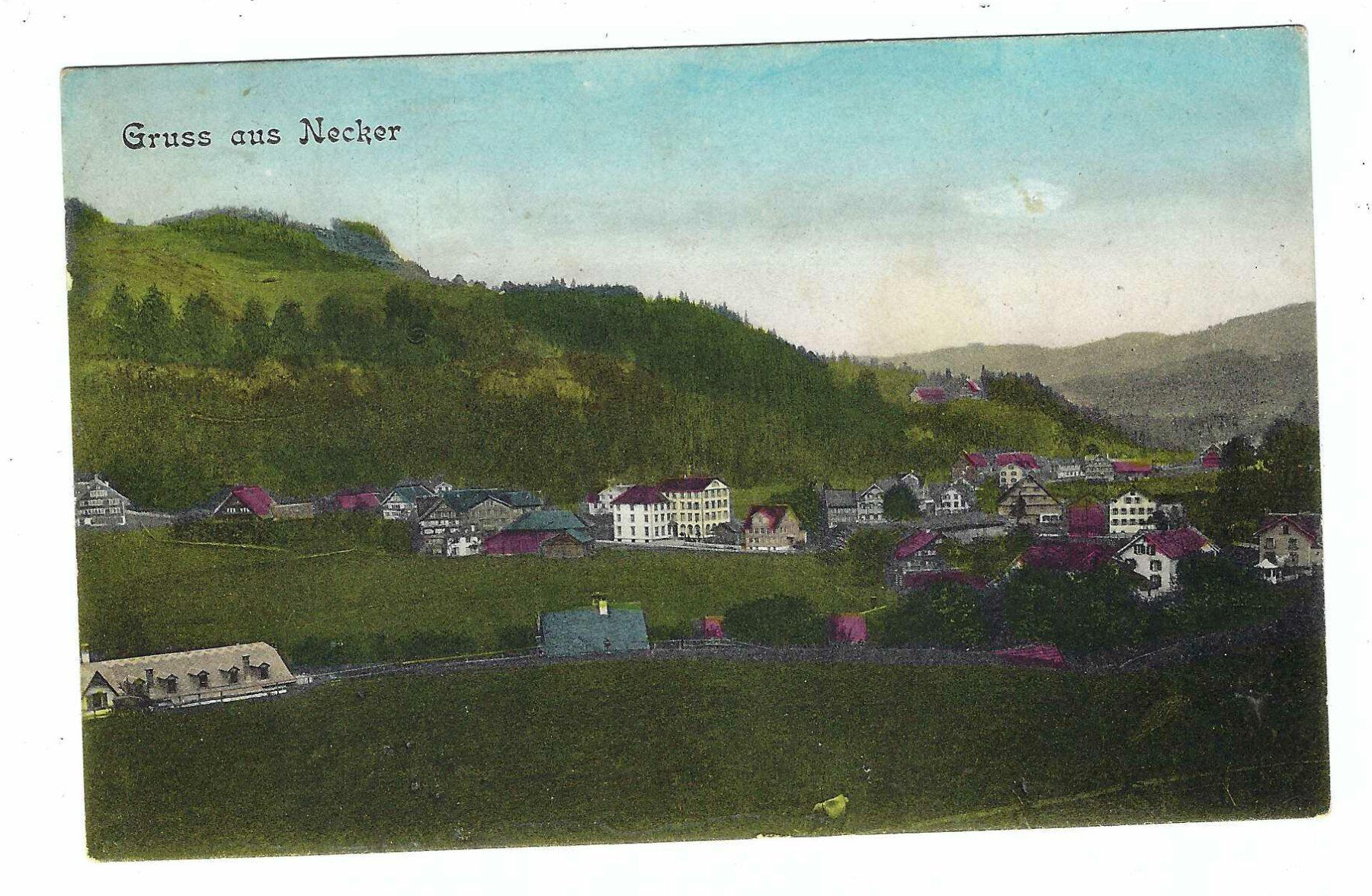 Cartoline postali: 1909 Gruss aus Necker vx – Usato da Aarau venduto da fussball-fussball