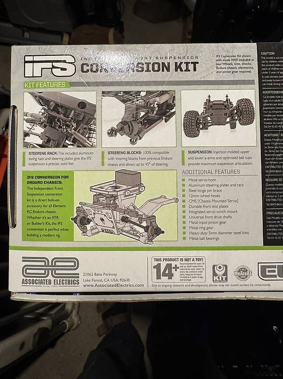 RC Kits de montage: Crawler Element Enduro IFS Conversion Kit – Neuf avec emballage d'origine à Balterswil par Flex76 2