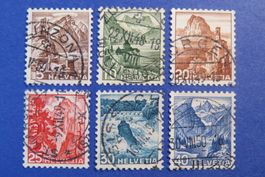 Serie Landschaftsb.Farbänderg. Nr.285-290, 1948 - SBK:25.-