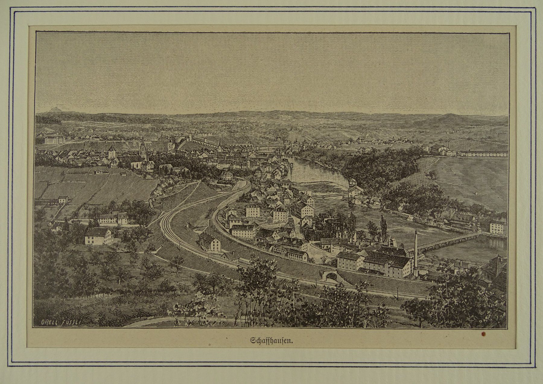 Incisioni: SCHAFFHAUSEN, HOLZSTICH 1892 – Usato da Grüningen venduto da Kartensammler
