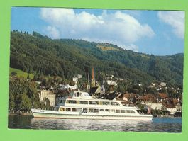 Zug mit Motorschiff Zug und Zugerberg