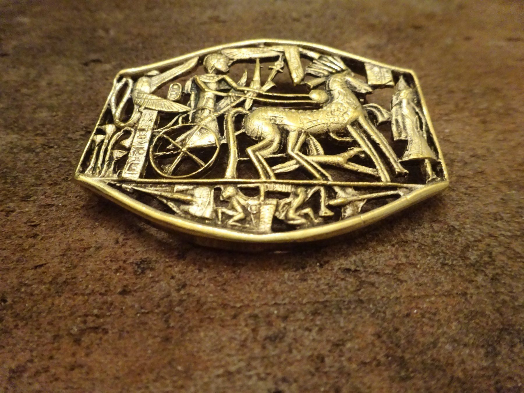 Spille & Fermagli: Brosche Pharao Ägypten / 925 S vg. – Usato da Esslingen venduto da FetteSchnecke 3