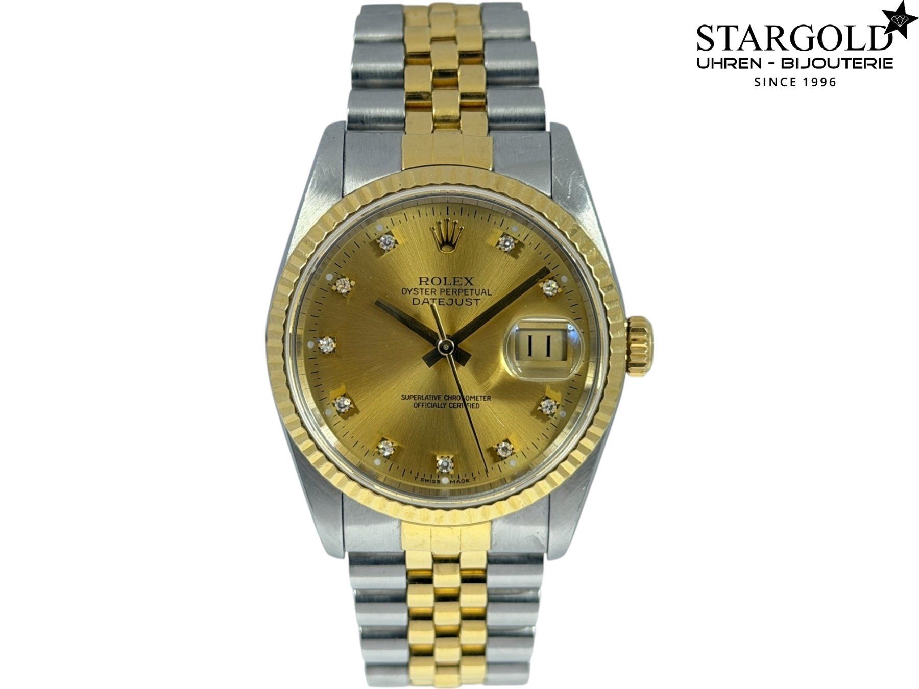 Rolex Orologi: Rolex Datejust 36 mit Diamanten - 16233 – Usato da Zürich venduto da Stargold-Uhren