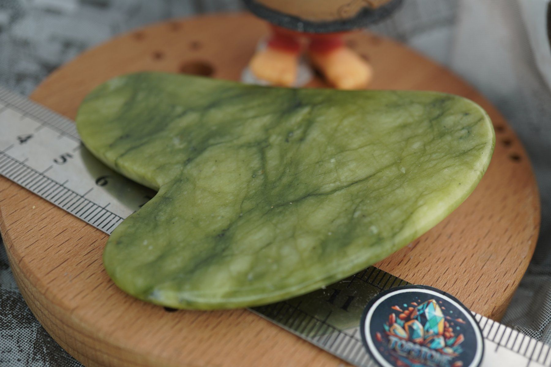 Minerali & Pietre curative: Gua Sha Massage-Stein  Nephrit Jade   ab 1.- – Nuovo e nell'imballaggio originale da Eschenbach SG venduto da topstone 7