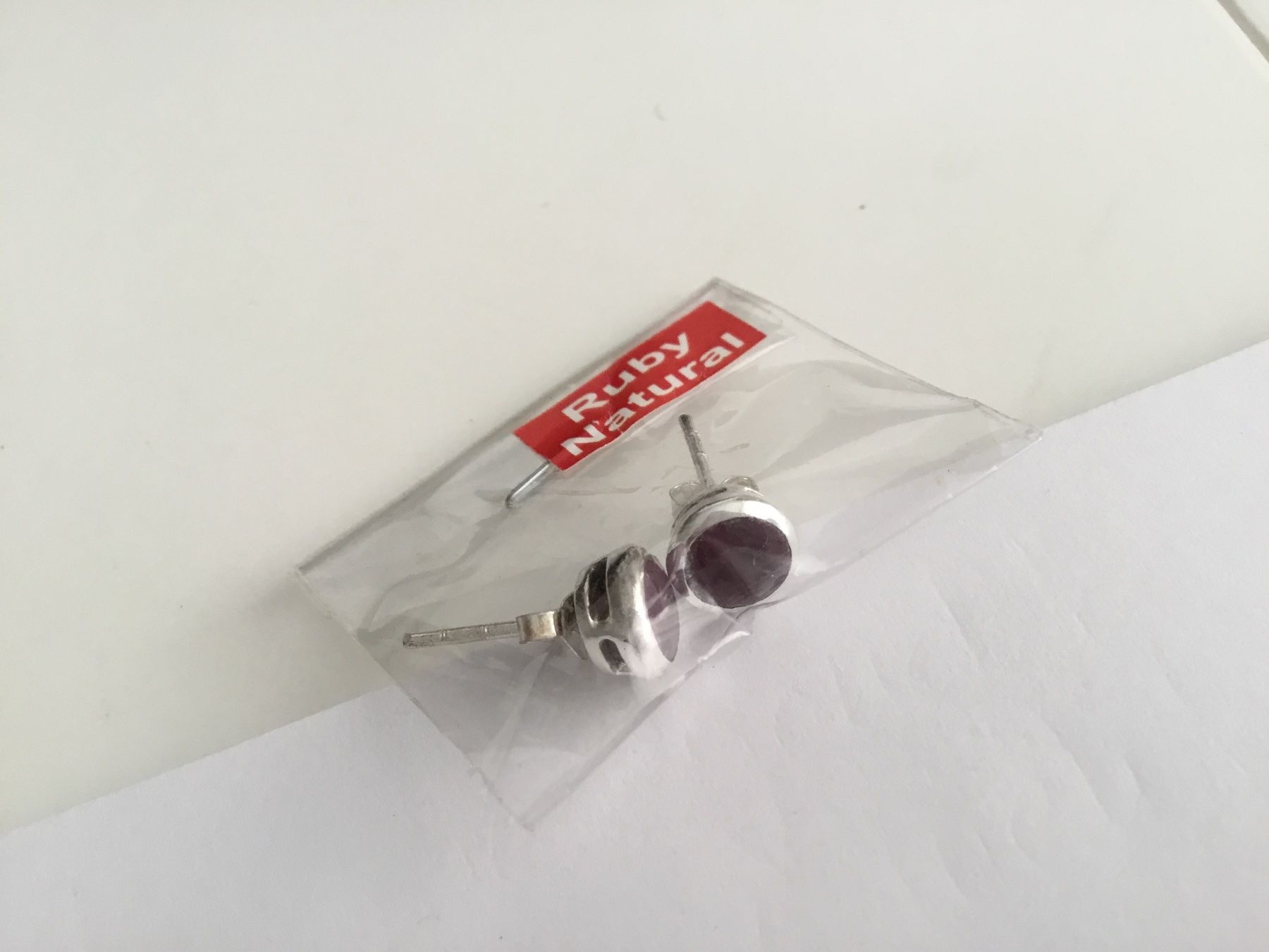 Orecchini pendenti & Orecchini a lobo: Ohrstecker Rubin in Silber 925 – Nuovo e nell'imballaggio originale da Doppleschwand venduto da Fortuna5859 1