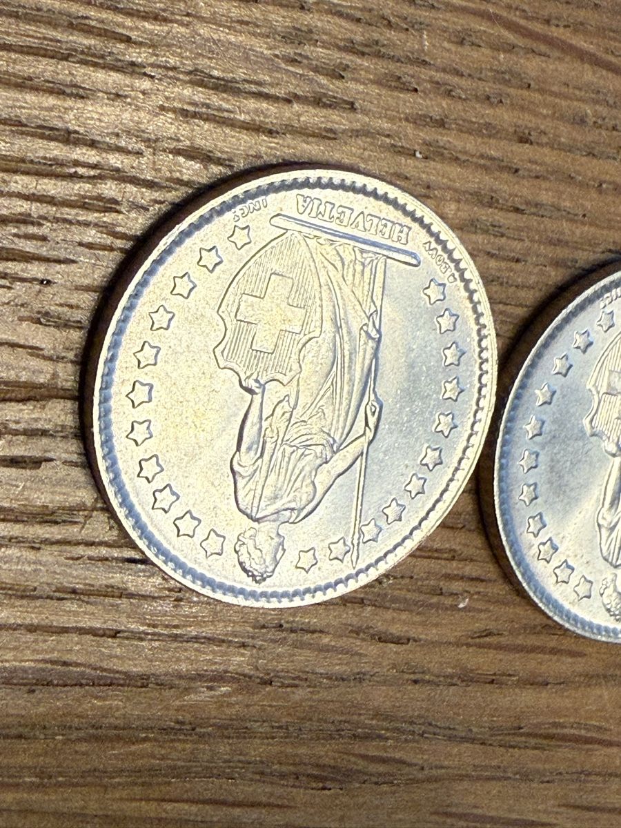 Tutti le monete: 2 x 1 Schweizer Franken Silber 1963 – Nuovo (secondo la descrizione) da Goldach venduto da Messerguru 4