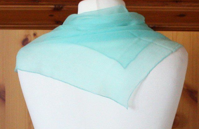 Foulard & Sciarpe: Schal Tuch türkis – Usato da Flüelen venduto da Diversicum-Textil 5